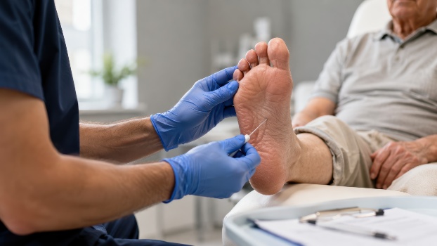 Idaho-podiatrist-treating-patient-with-stem-cell-therapy