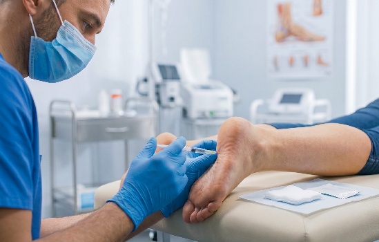 Treasure-Valley-podiatrist-treats-patient-with-PRP-therapy