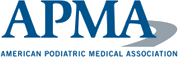 Logo Recognizing Rocky Mountain Foot & Ankle's affiliation with American Podiatric Medical Association